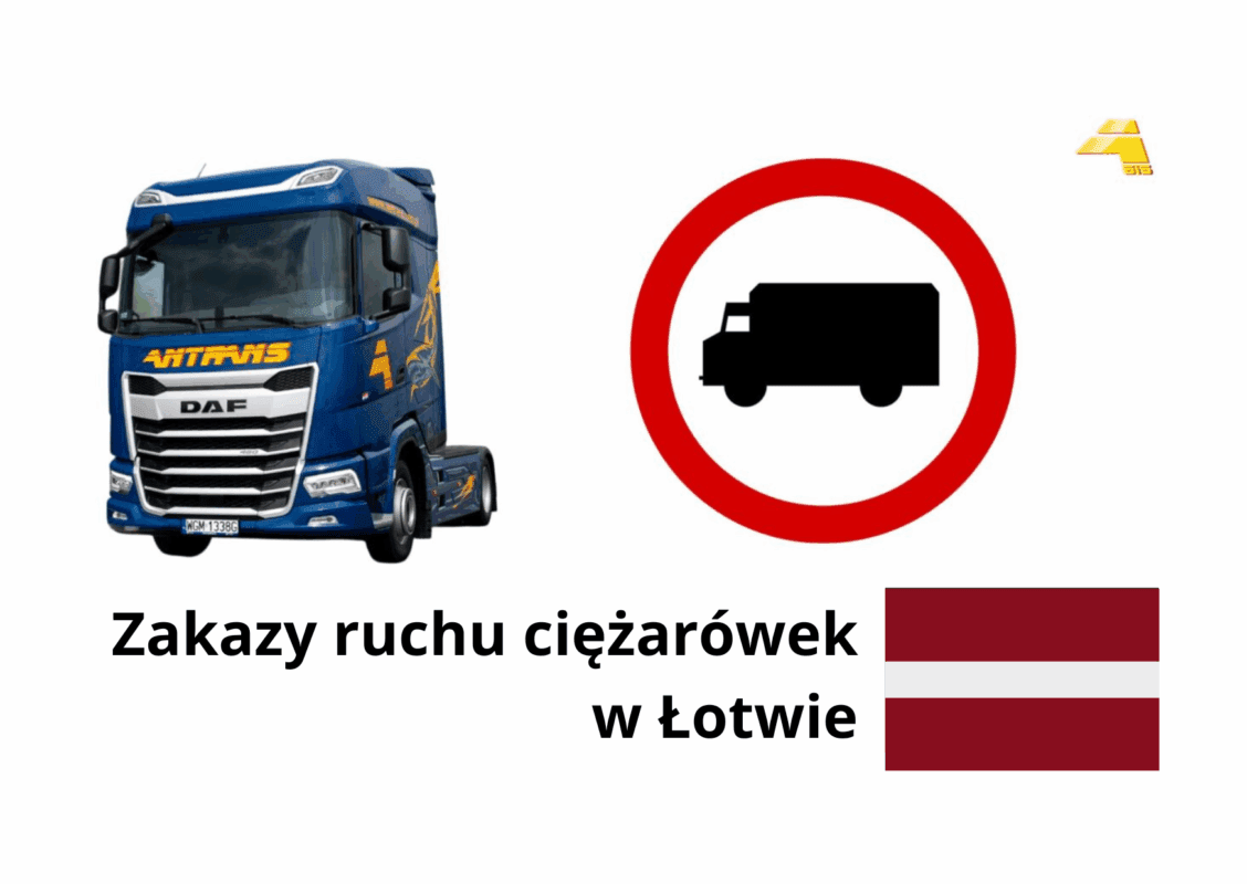 Zakazy ruchu ciężarówek Łotwa