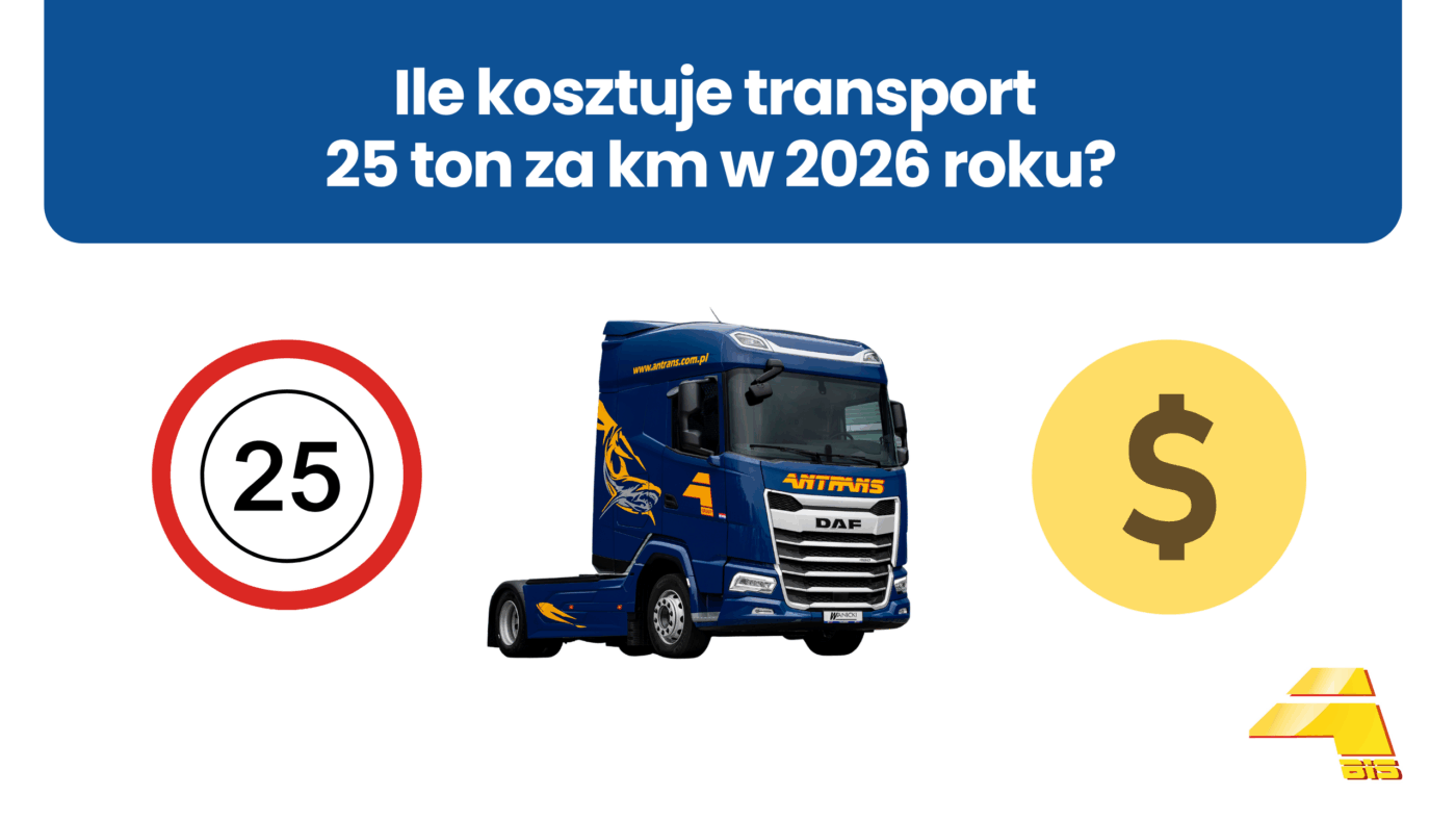 Ile kosztuje transport 25 ton za km w 2026 roku