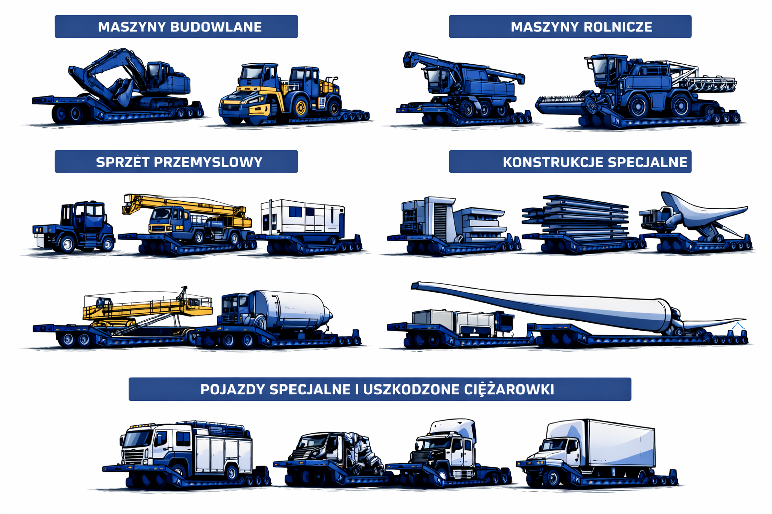 Ile kosztuje transport niskopodwoziowy za kilometr w 2026 roku - jaki sprzęt