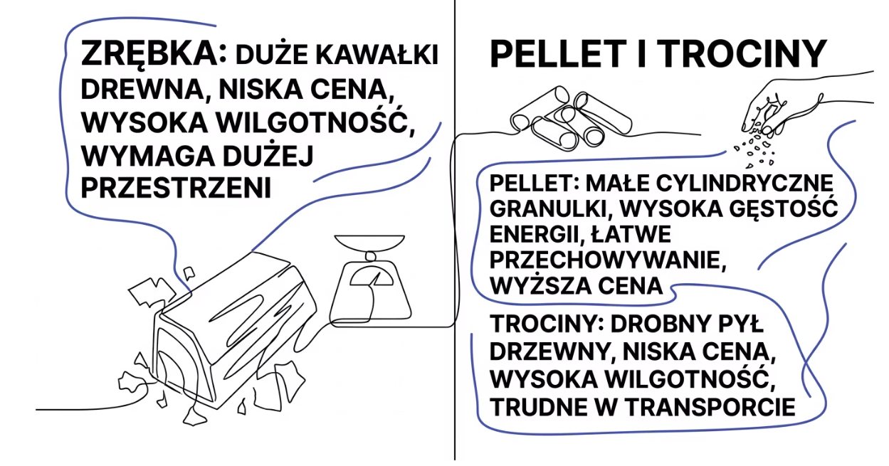 Ile kosztuje transport zrębki w 2026 roku - zrębka, pellet, trociny