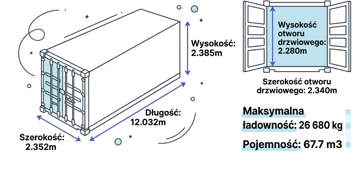 Ile palet wchodzi do kontenera 40 stopowego - różne typy