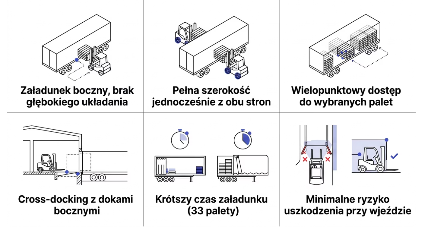 Naczepa firanka vs plandeka - zalety firanki
