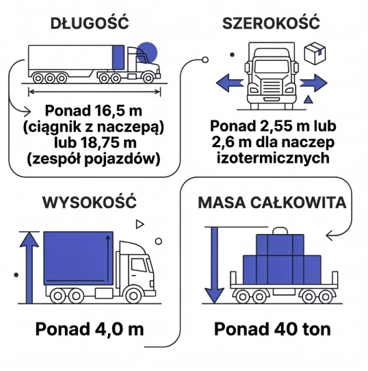 Transport ponadgabarytowy w 2026 - wymiary
