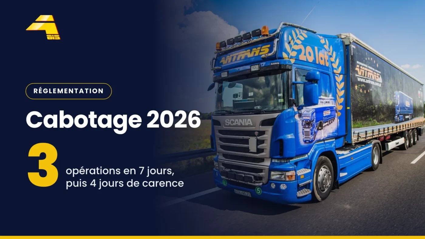 Cabotage 2026 : 3 opérations en 7 jours, puis 4 jours de carence, photo d’un camion Antrans BiS