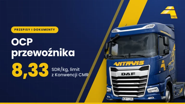 OCP przewoźnika: co obejmuje ubezpieczenie, jaka suma gwarancyjna i czym różni się od cargo i OCS