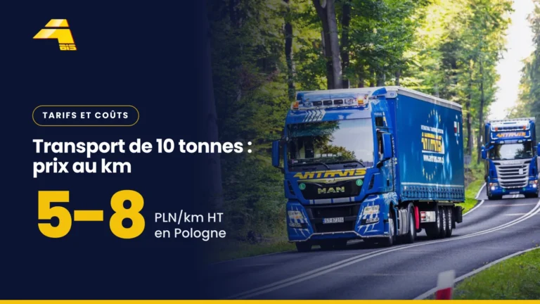 Transport de 10 tonnes, prix au km : 5-8 PLN/km HT en Pologne, photo d'un camion Antrans BiS