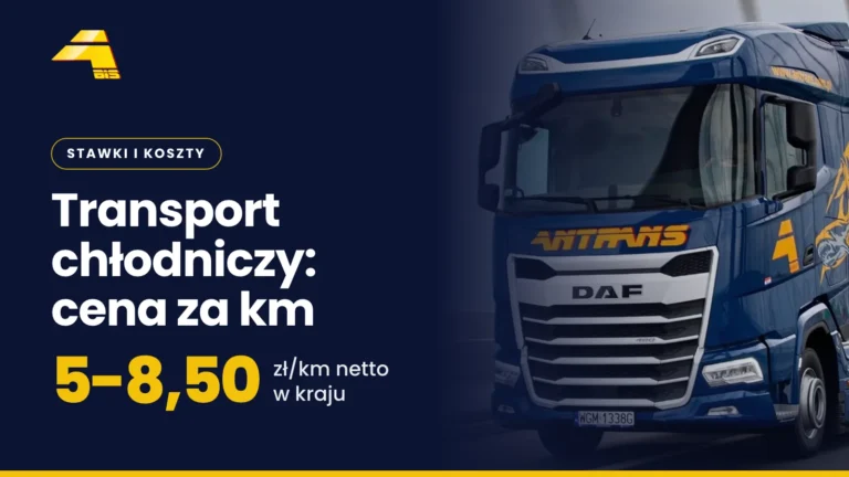Transport chłodniczy: cena za km: 5-8,50 zł/km netto w kraju, zdjęcie ciężarówki Antrans BiS