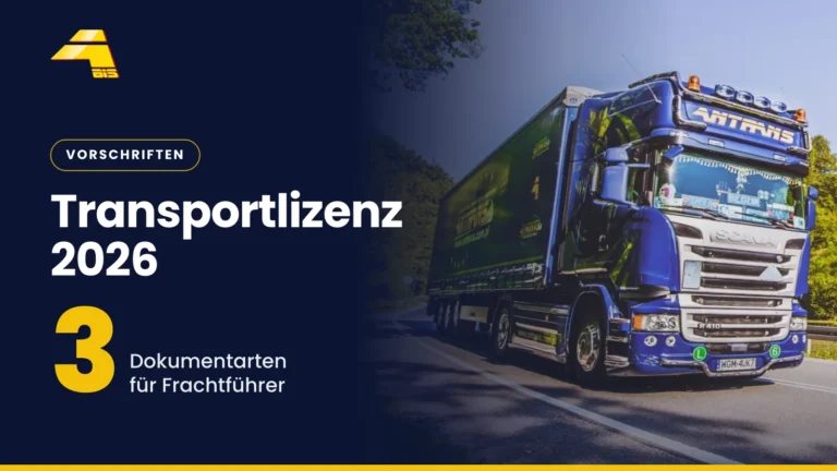 Transportlizenz 2026: 3 Dokumentarten für Frachtführer, Foto eines Lkw von Antrans BiS