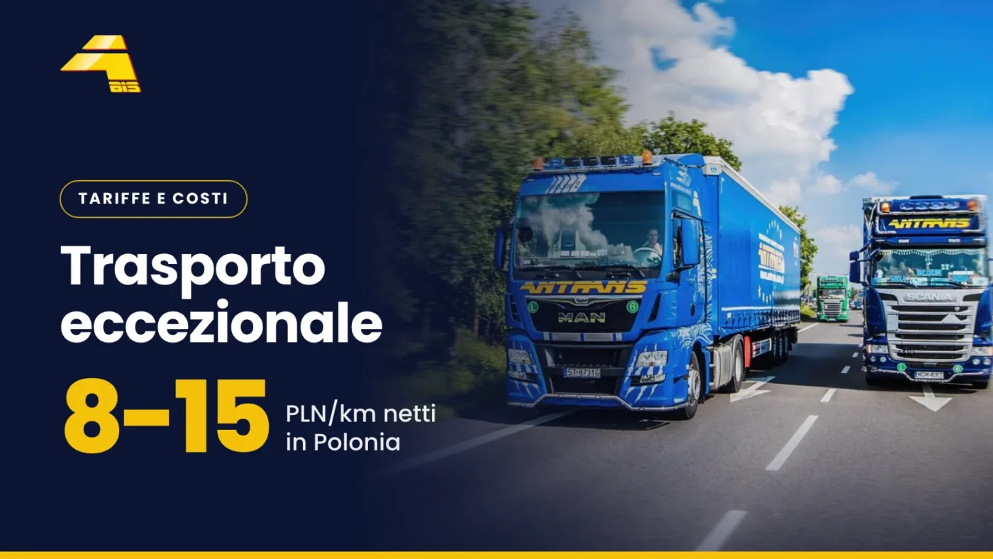 Trasporto eccezionale: 8-15 PLN/km netti in Polonia, foto di un camion Antrans BiS