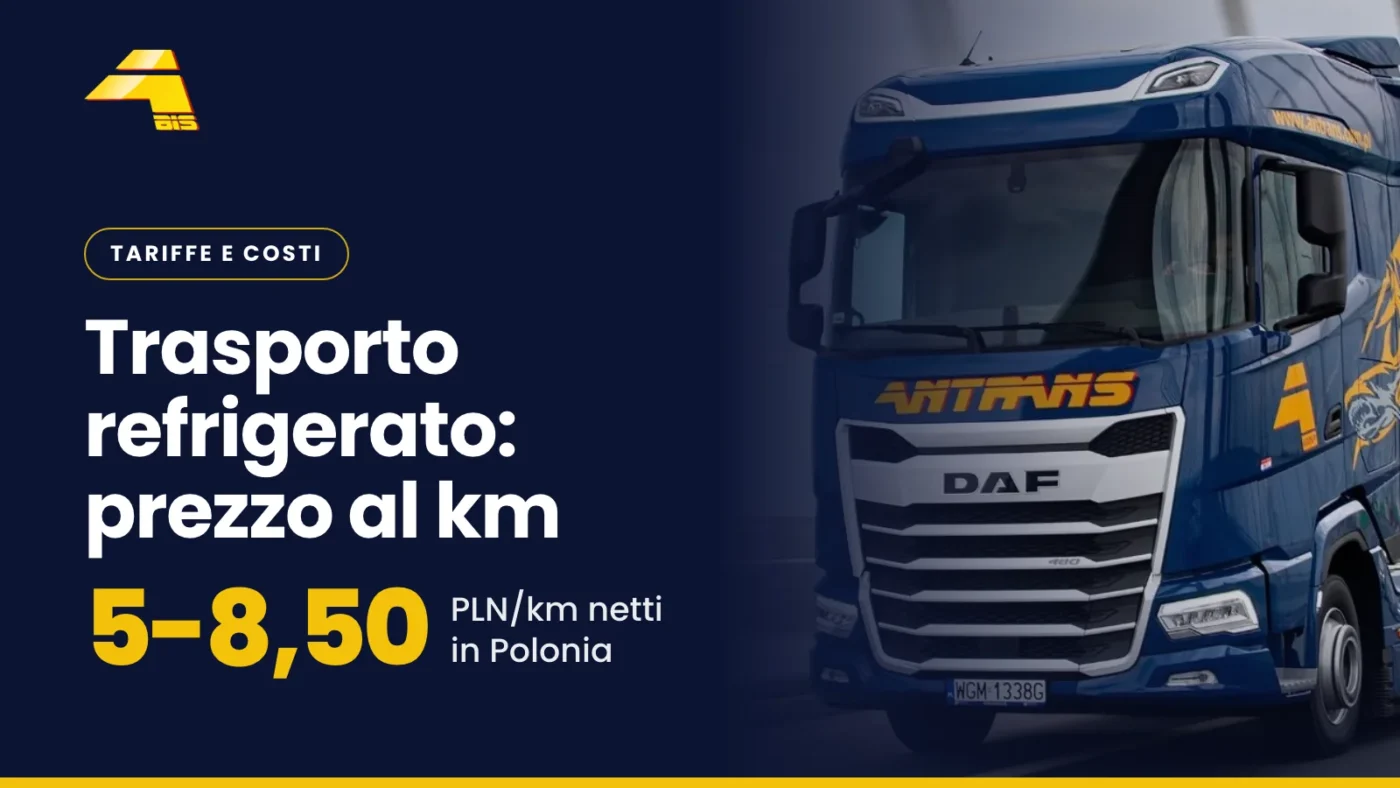 Trasporto refrigerato, prezzo al km: 5-8,50 PLN/km netti in Polonia, foto di un camion Antrans BiS
