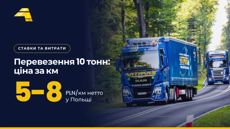 Перевезення 10 тонн, ціна за км: 5-8 PLN/км нетто у Польщі, фото вантажівки Antrans BiS